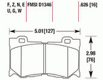 Тормозные колодки HAWK HB601N.626 Тормозные колодки HAWK HB601N.626