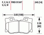 Тормозные колодки HAWK HB602N.545 Тормозные колодки HAWK HB602N.545